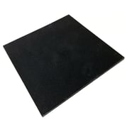 FitNord Gummiplate 1m x 1m x 15mm, svart 1