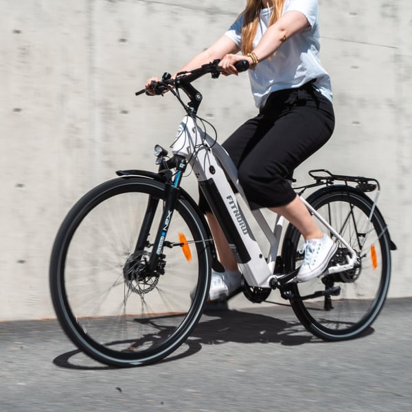 **Montert i butikk**FitNord Ava 300 Elsykkel 2024, hvit (720Wh batteri/45 Nm) 4