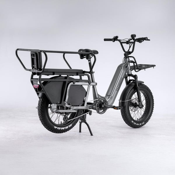 FitNord Cargo 350 Longtail Elsykkel, grå 4
