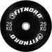 FitNord Vektskive Bumper Black 25 kg 1