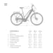 **Montert i butikk**FitNord Ava 300 Elsykkel 2024, hvit (720Wh batteri/45 Nm) 12